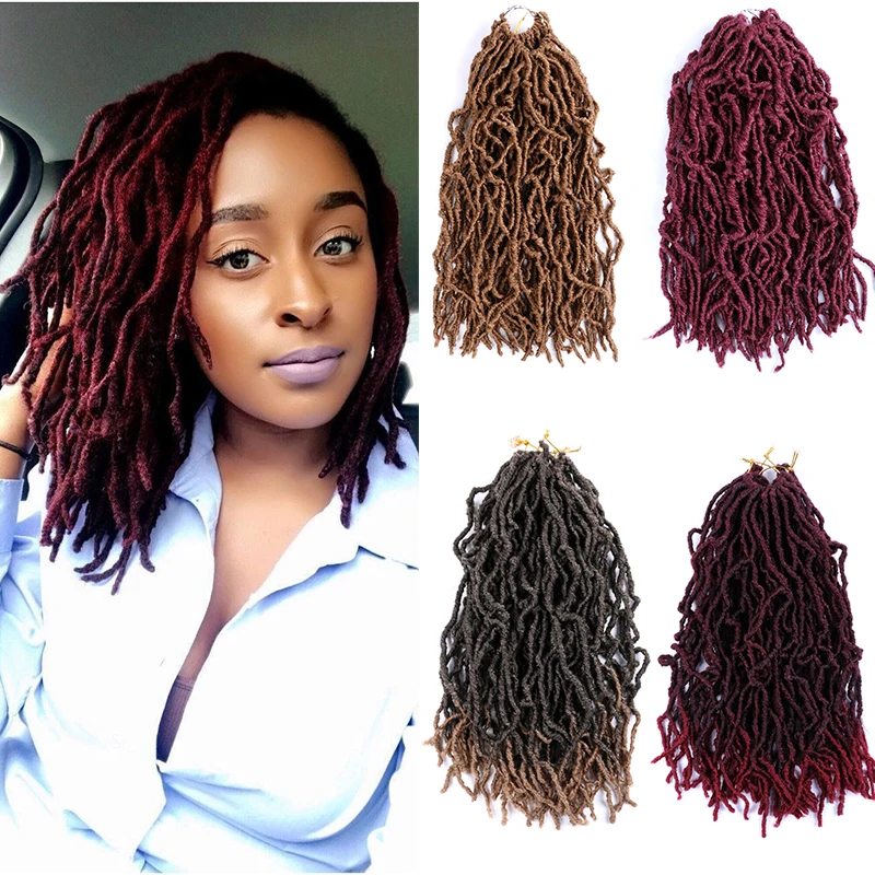 Bobbi Boss Nu Locs вязаные крючком волосы богиня Faux Curly коса Омбре вязание мягкий