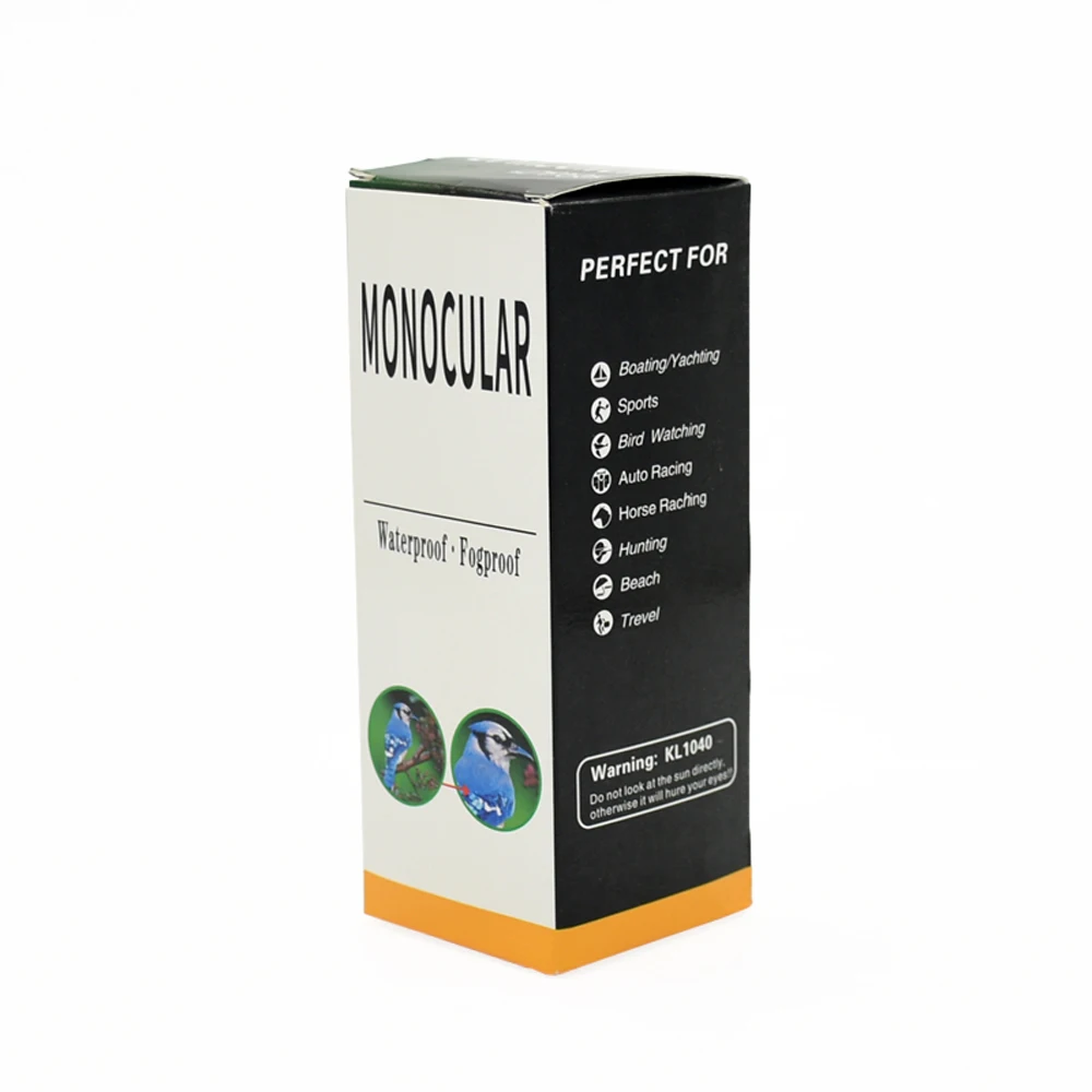 Портативный монокуляр 16X52 HD пластиковый черный для дикой природы спорта - купить