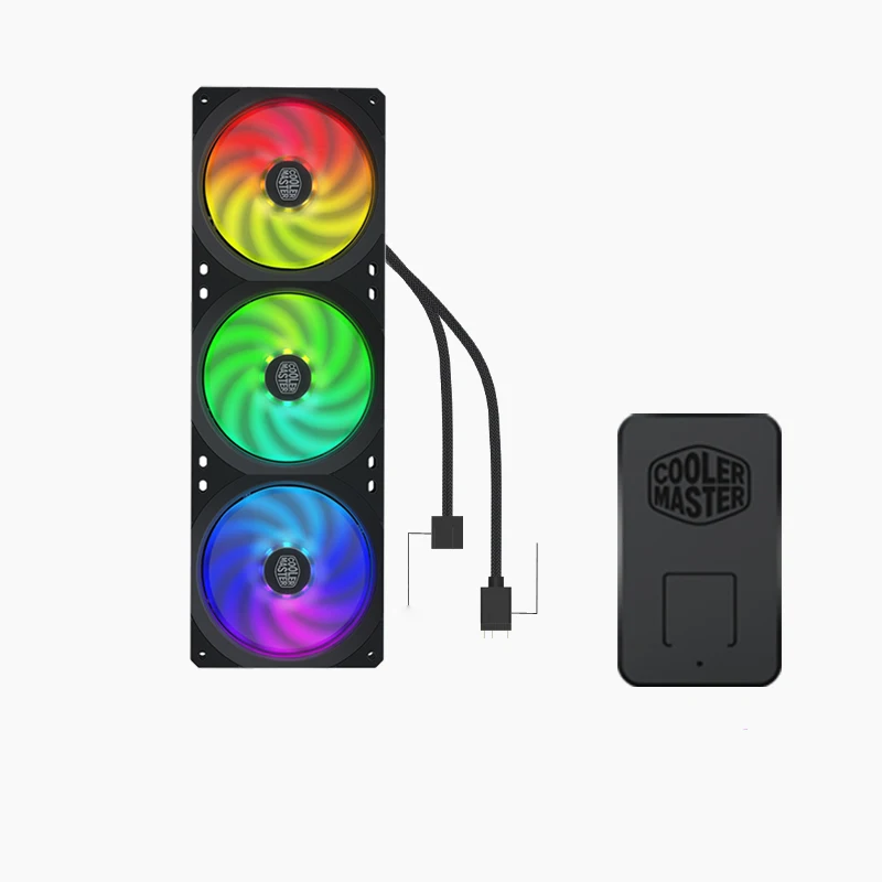 

Cooler Master SF240 SF360R 5V3PIN ARGB 240mm 360mm Square Framed Addressable RGB LED Fan 360 Water Cooled Replacement PWM Fan