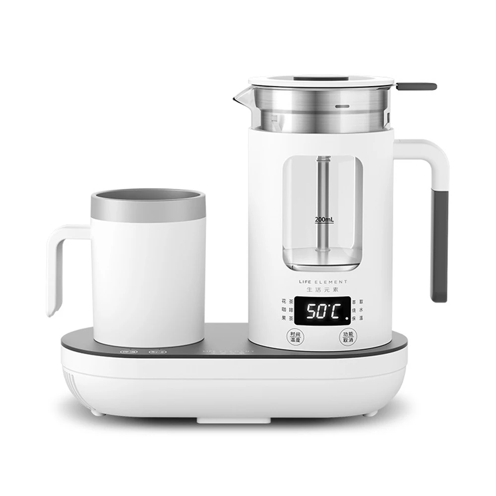 

Multifunctional Electric Kettle Health Preserving Pot Glass Boiled Water Teapot Electric Hot Cold Water Bottle with Cooling Cup