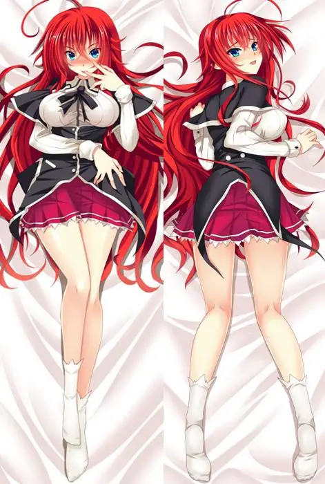 

Новинка, японские крутые ранние школьные подушки DxD Rias Gremory Otaku Dakimakura, подарок, постельное белье, обнимающая Наволочка 150x50 см
