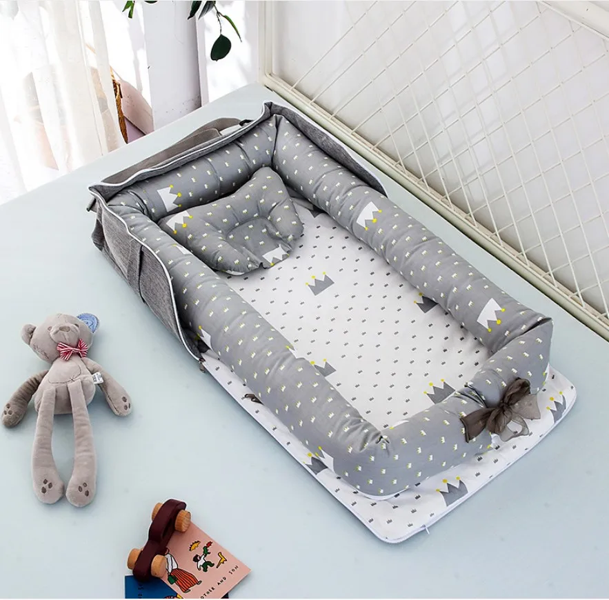 Детская переносная кроватка, Детская Хлопковая люлька для путешествий, для мальчиков и девочек от AliExpress RU&CIS NEW