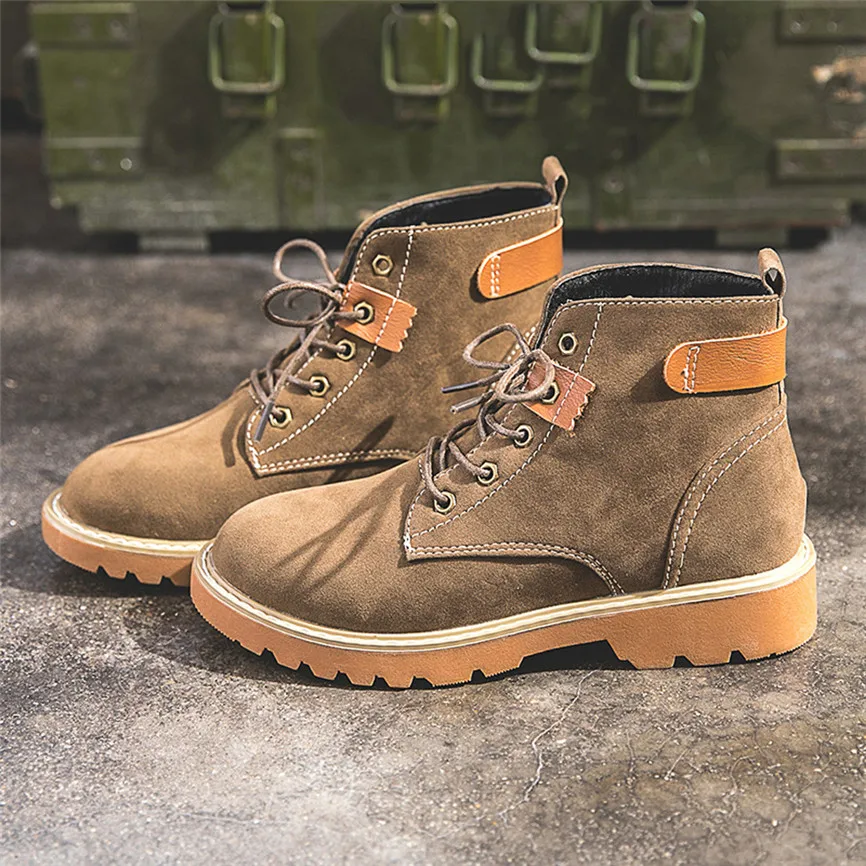 Женские винтажные байкерские ботинки Botas Mujer Invierno Короткие ковбойские размера