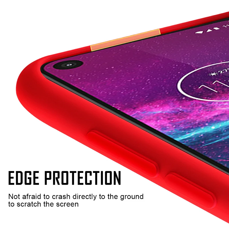 Жидкий силиконовый чехол для Motorola Moto One Action Vision Macro Power G7 G8 Plus Z3 Play P30 Note Lite роскошный