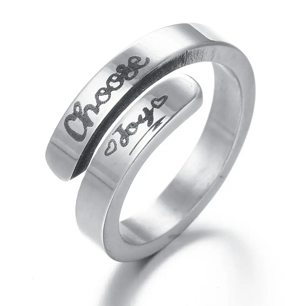 Наслаждайтесь путешествием кольцо Нержавеющая сталь с гравировкой Для женщин