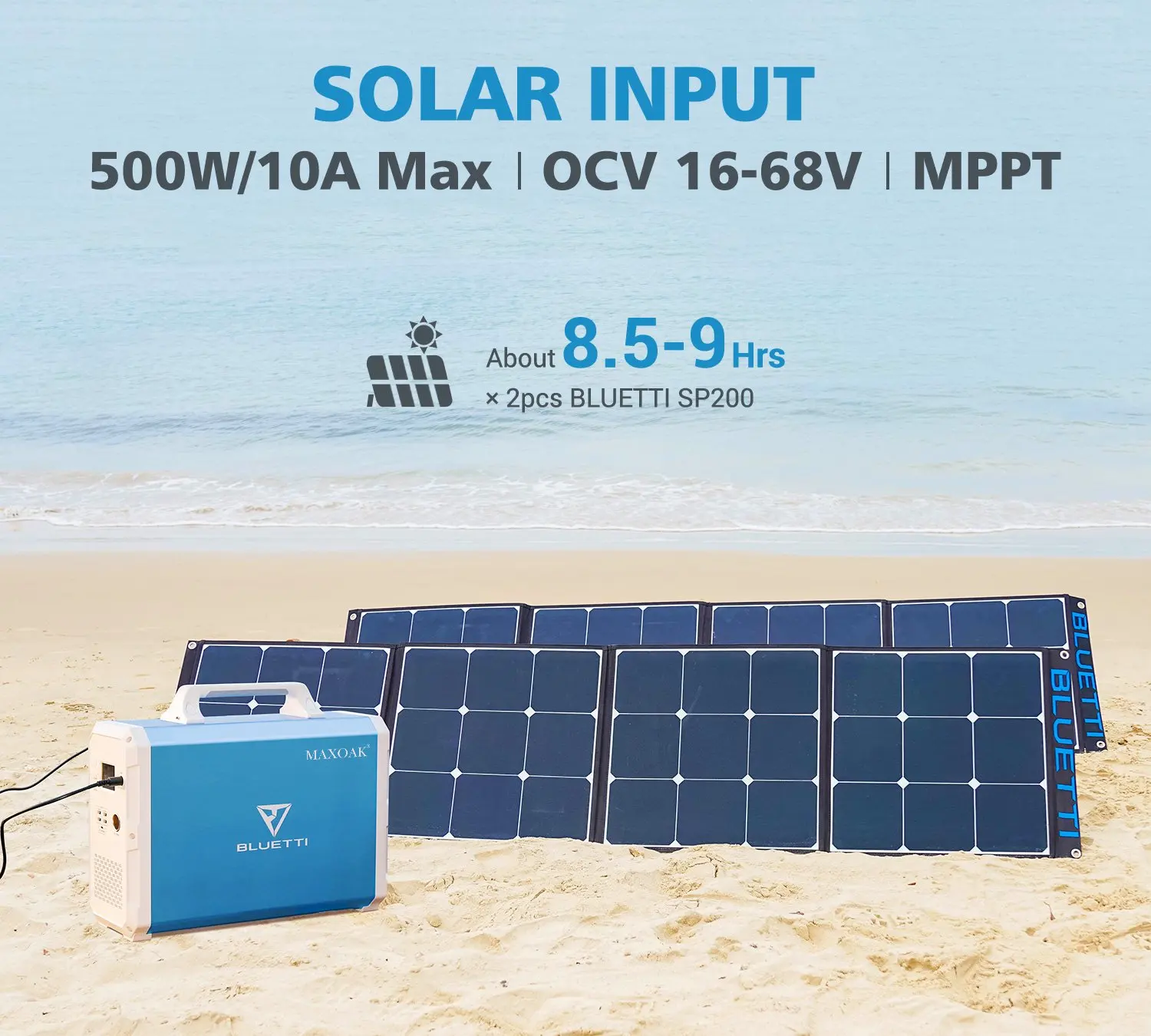 Bluetti Maxoak-generador Solar de 24 00wh EB240, renovaci&oacute;n de generaci&oacute;n port&aacute;til, salida de CA de onda sinusoidal de respaldo de emergencia-5