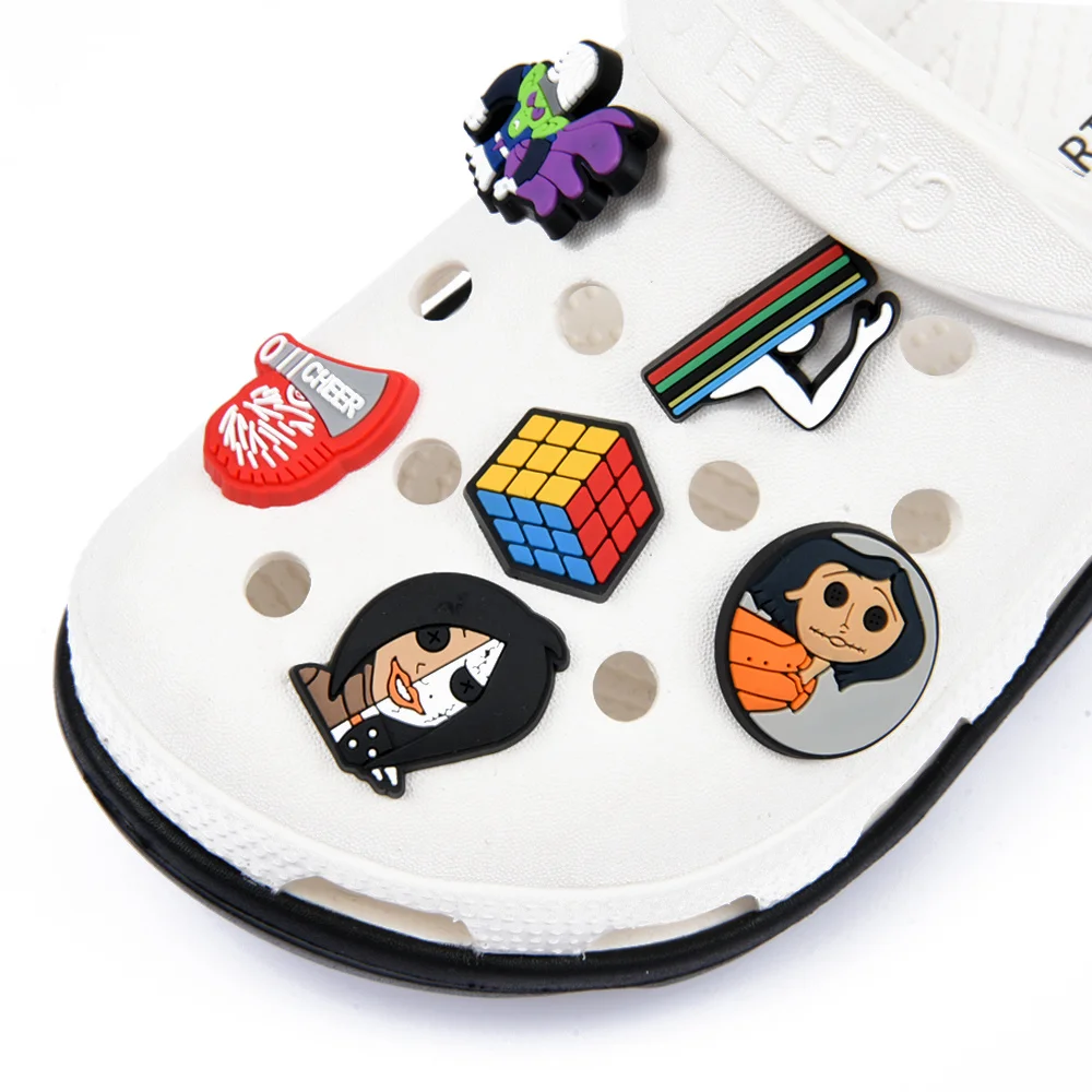  halloween Ghost pvc Shoes Charms Cartoon Character Shoes Accessories Decoration Suitable For Croc kids Gifts