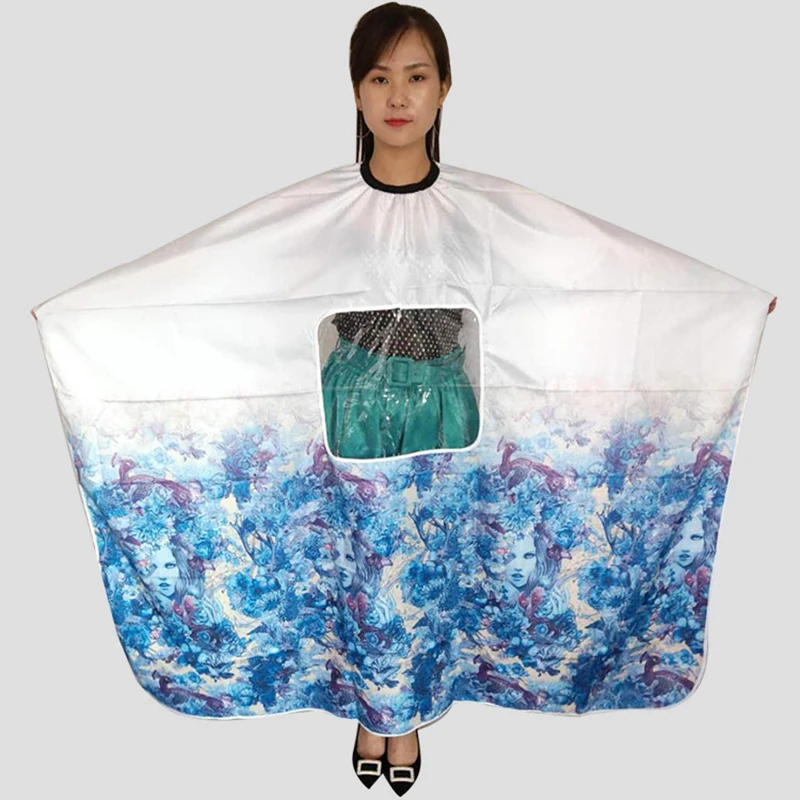 

Professional Salon Hairdresser Visible Apron Hair Cutting Hairdressing Gown Cape Salon Apron Waterproof Cape Barber Styling Tool