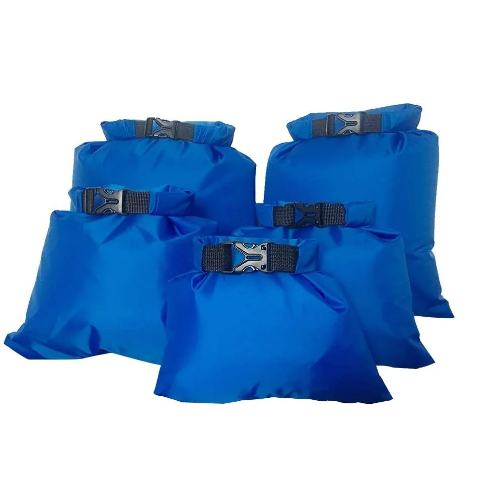 

5PCS Waterproof Dry Bag Lightweight Drifting WaterProof Portable Dry Sacks Kayaking Rafting Boating Snorkeling Hiking Camping