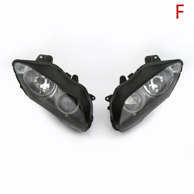 F Передние фары для мотоцикла свет лампы в сборе для Yamaha Kawasaki Honda CBR600 F4i CBR900RR CBR919RR - Цвет: F