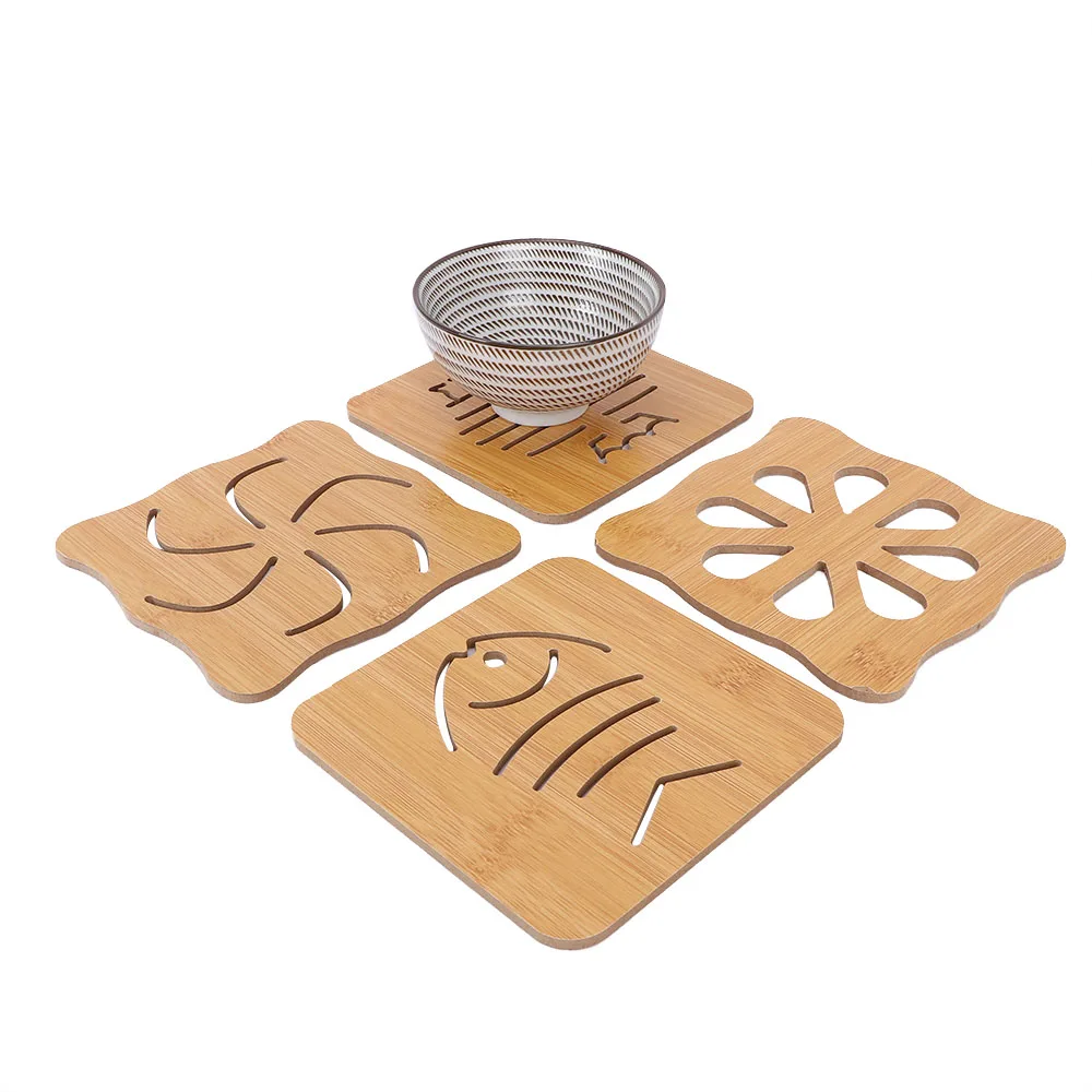 Изоляционный деревянный кухонный коврик нескользящий изоляционный