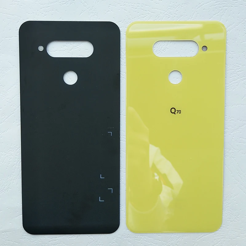

BINYEAE Glass Battery Cover Rear Housing For LG Q70 Back Case With Logo