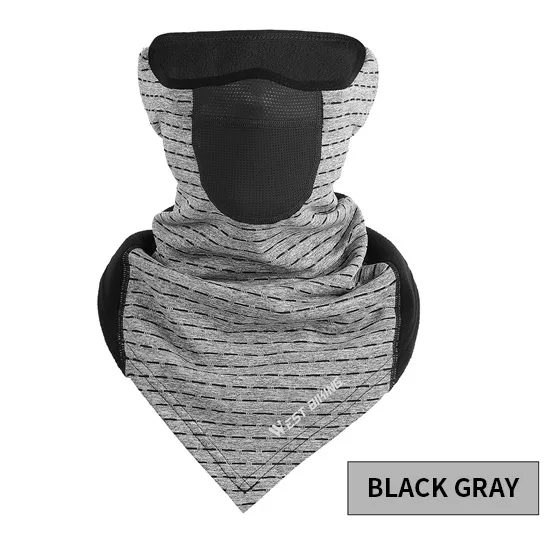 Triange Vent Gray WEST BIKING, ветрозащитная велосипедная маска, теплый шарф, Балаклава, бархатная велосипедная маска для лица, для альпинизма, катания на лыжах, рыбалки, Зимняя Маска для лица - Цвет: Triange Vent Gray