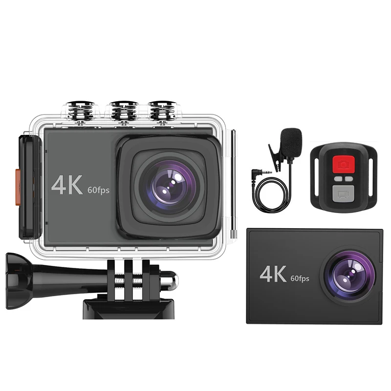 Экшн камера K90 4K/60Fps 20MP Ultra HD 4K Спортивная WiFi Sn Голосовое управление EIS