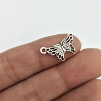 100pcs wholesale small cute butterfly charms for animal jewelry making 1712mm