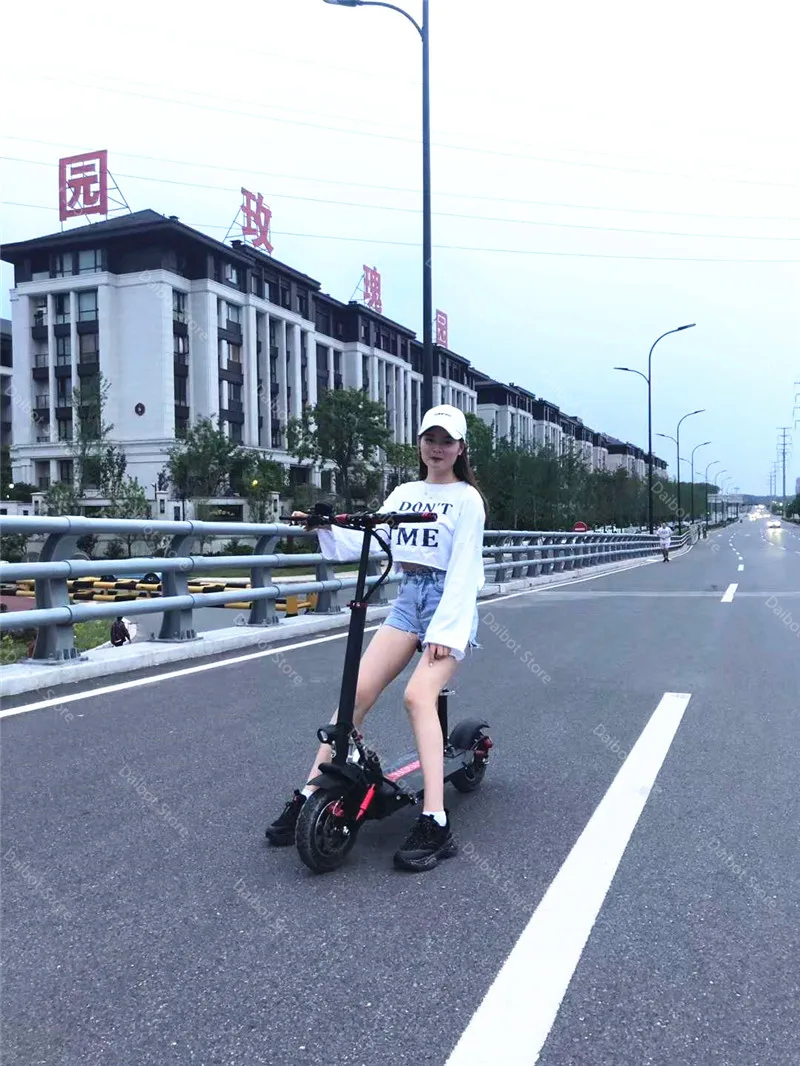 Электрический двухколесный скутер Складной электрический самокат с сиденьем