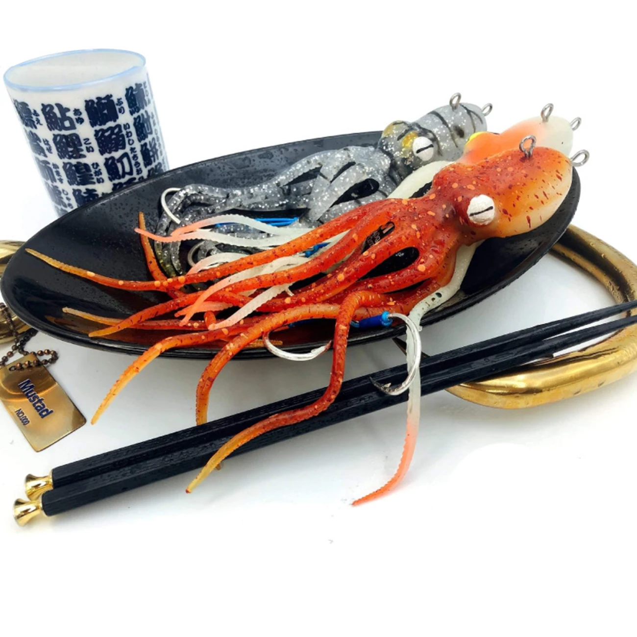 

Fishing Lure Bait Octopus Bait with Double Hooks Lifelike Squid Shaped Soft Bait Cuttlefish Bait Fishing Tackle Accessories