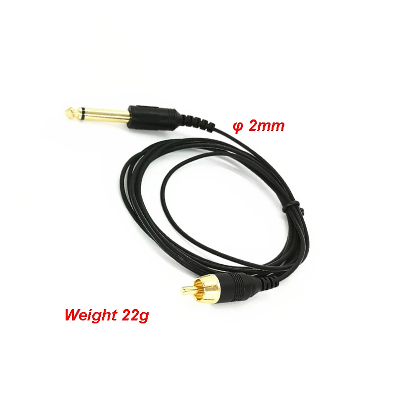 

1.8M Tattoo RCA Cable φ2mm Clip Cord Flexible Tattoo Clip Cord For Power Supply Wire Cable for Tattoo Machine Accessory