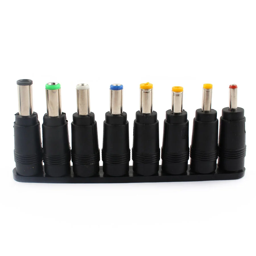 

Adapter terminals Connector 8 pcs 1 Set Universal AC DC Male Connector Laptop DC Power Jack Plug Adapter connector