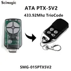 Запасной передатчик дистанционного управления для гаражных ворот ATA PTX-5V2 TrioCode 433,92 МГц