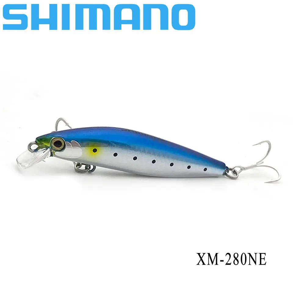 

SHIMANO Sea Bass Goliath HI Minnows Fishing Lure XM-280NE EXSENCE SA AR-C SHELL 80mm 10g Artificial Bait 20-50CM Depth