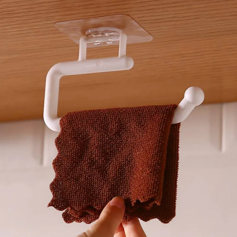 

Kitchen Paper Roll Holder Towel Hanger Rack Toilet Paper Holders Bathroom Organizer Shelf Bar Cabinet Rag Hanging Holder