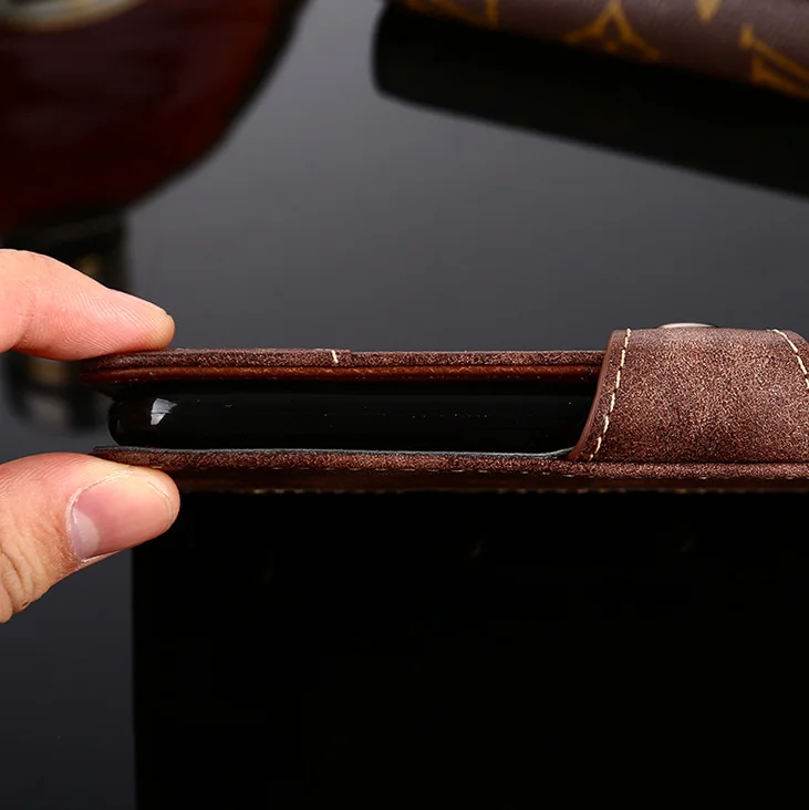 Откидной кожаный чехол для телефона ZTE Nubia M2 Lite V7 V9 Z11 mini Nubia VISA слот для карт Ретро Роскошная Магнитная подставка чехол