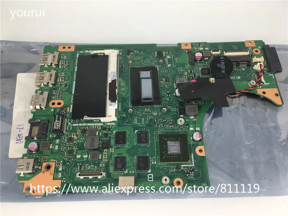 

Оригинальная материнская плата yourui для ASUS S301LA S301LP с диагональю 4 Гб, полностью протестирована