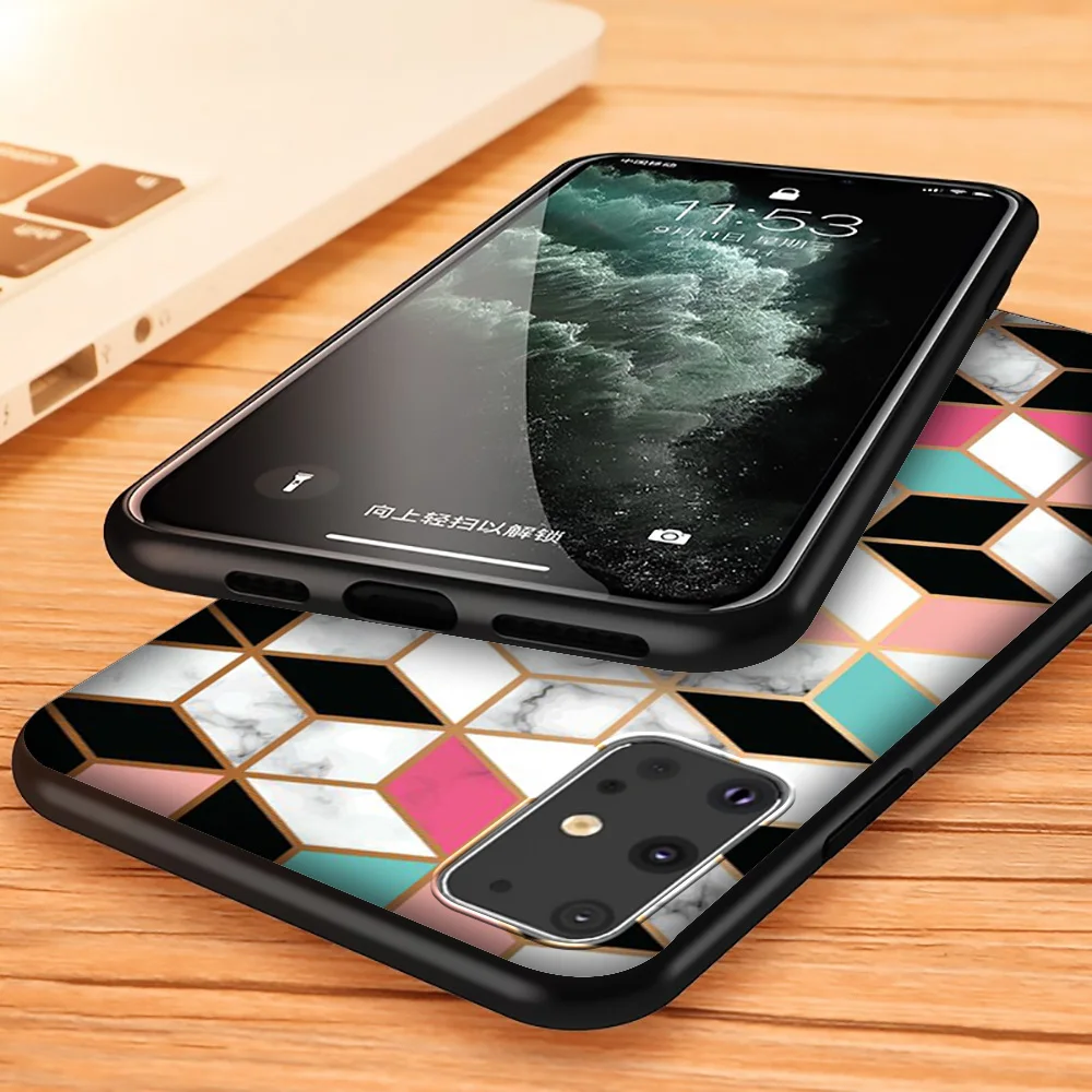 Lavaza Geometric Marble Soft Case for Samsung Note A3 A5 A6 A7 A8 A9 A10s A20s A30s A40s A50s 10 A70 8 9 J6 Plus | Мобильные