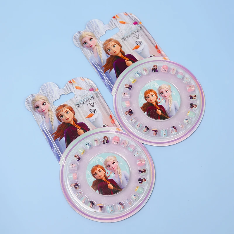 Мультяшные наклейки для ногтей Disney Frozen 2 Elsa Anna Girls набор макияжа игрушки ролевых