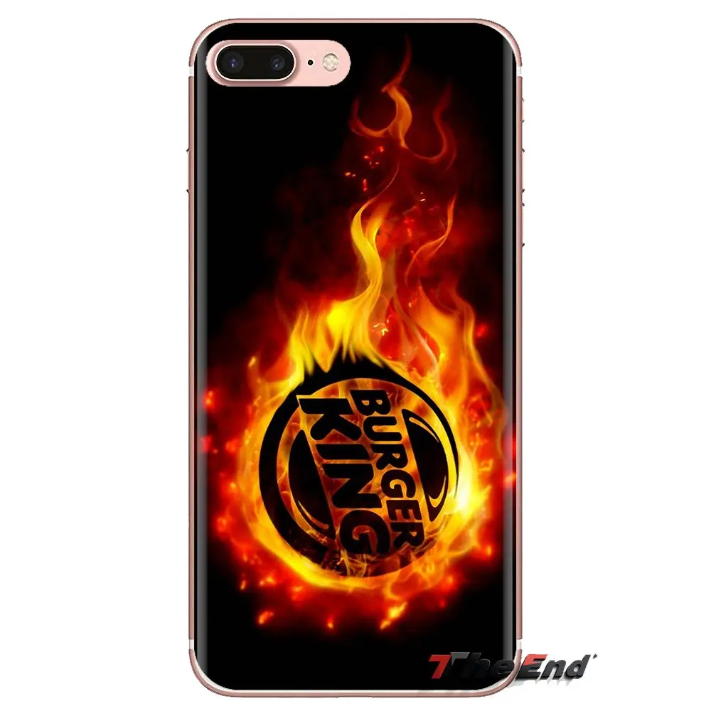 Soft Transparent Shell Covers burger king burgerking Logo For iPod Touch Apple iPhone 4 4S 5 5S SE 5C 6 6S 7 8 X XR XS Plus MAX |