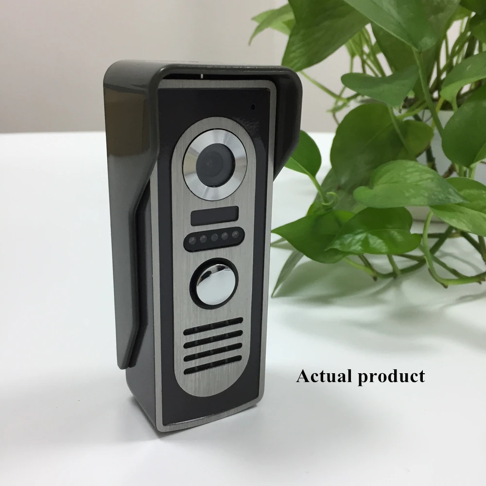 Видеодомофон система 7 дюймов дверной звонок ночное видение ИК 1200tvl камера