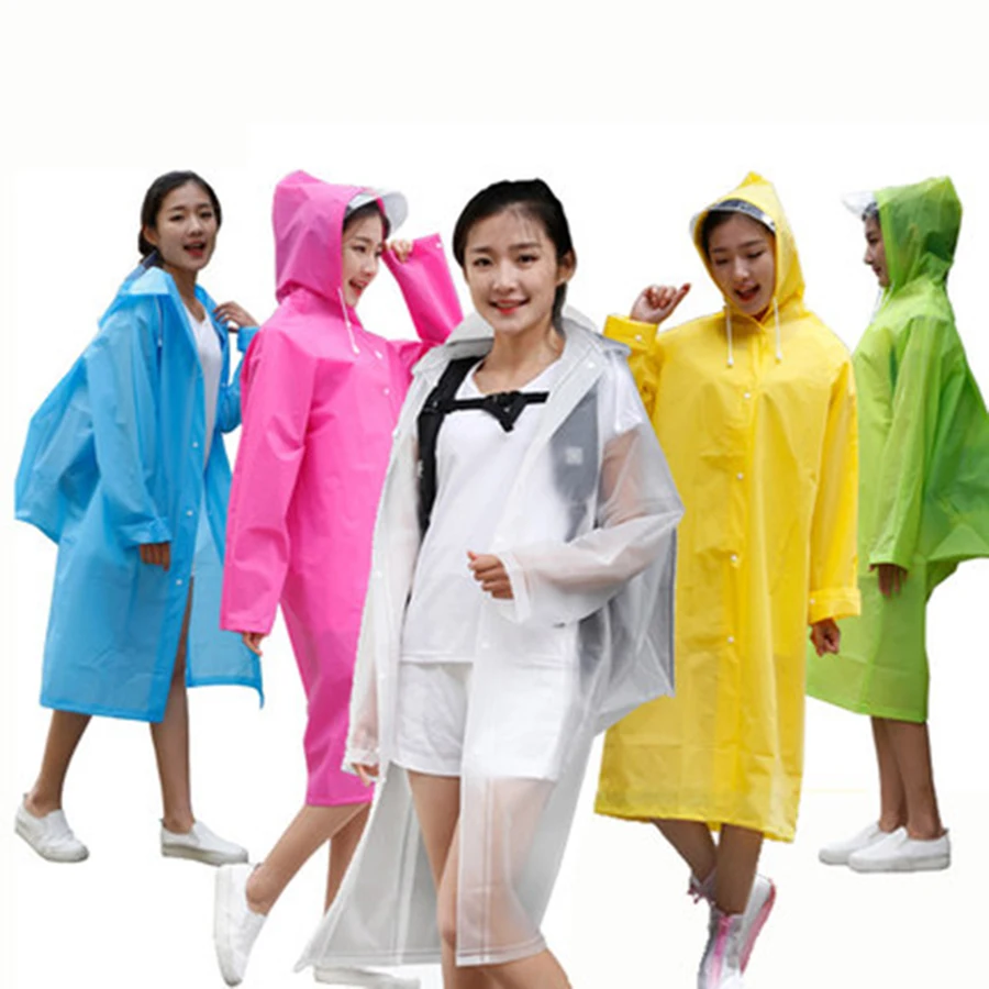 Взрослый Для женщин Водонепроницаемый дождевая куртка дождевик Eva ветровка