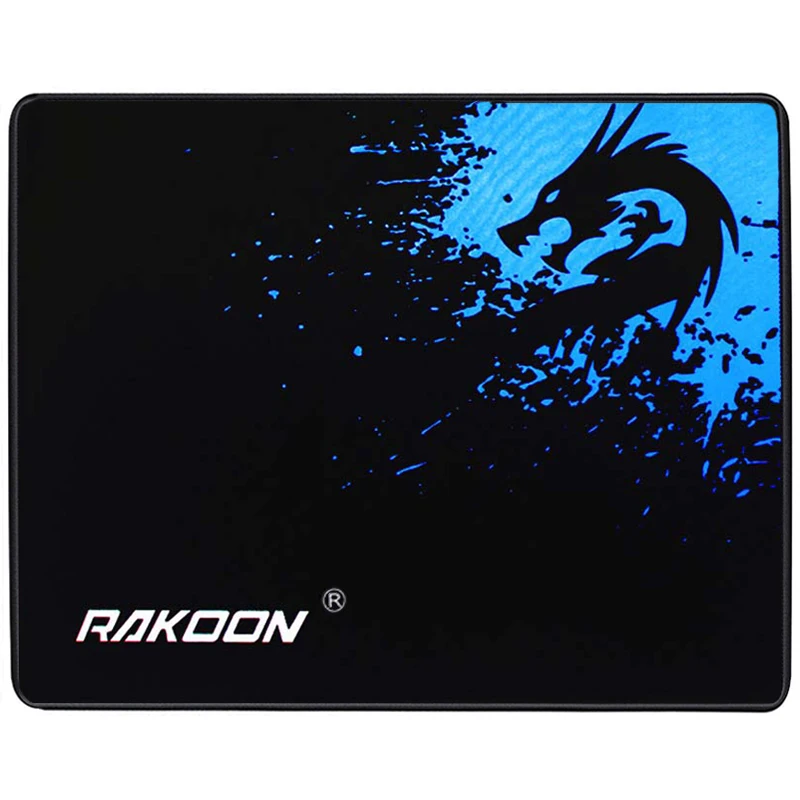 REEJOYAN RAKOON игровой коврик для мыши фиксирующий край Премиум-текстурированный анти-Противоскользящий мышь резиновый коврик для мыши для геймера или ежедневного использования