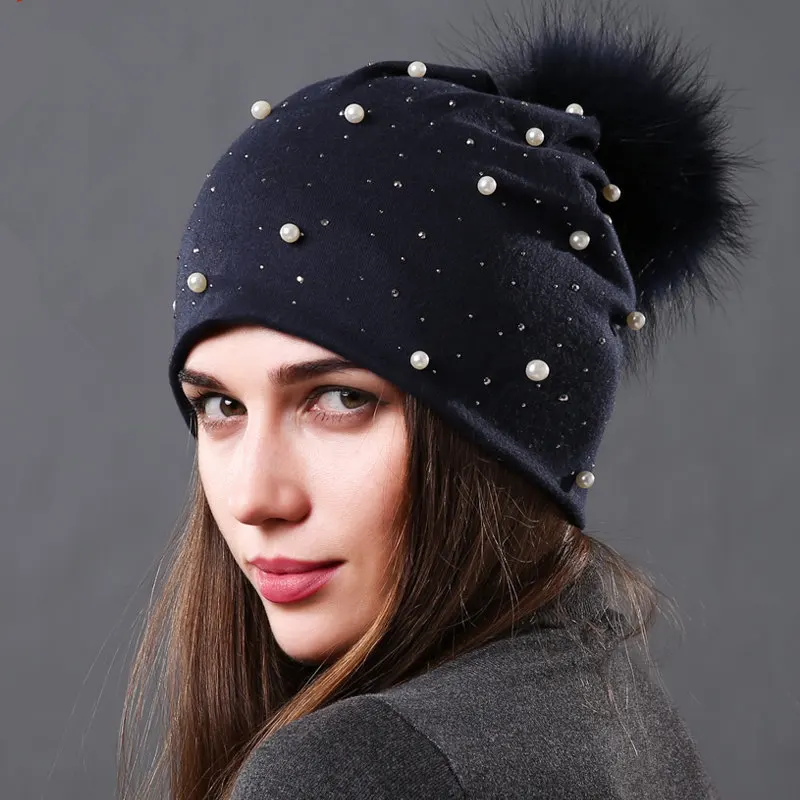 Осенне зимний пуловер и шапка с плоскими полями двухслойная теплая хлопковая