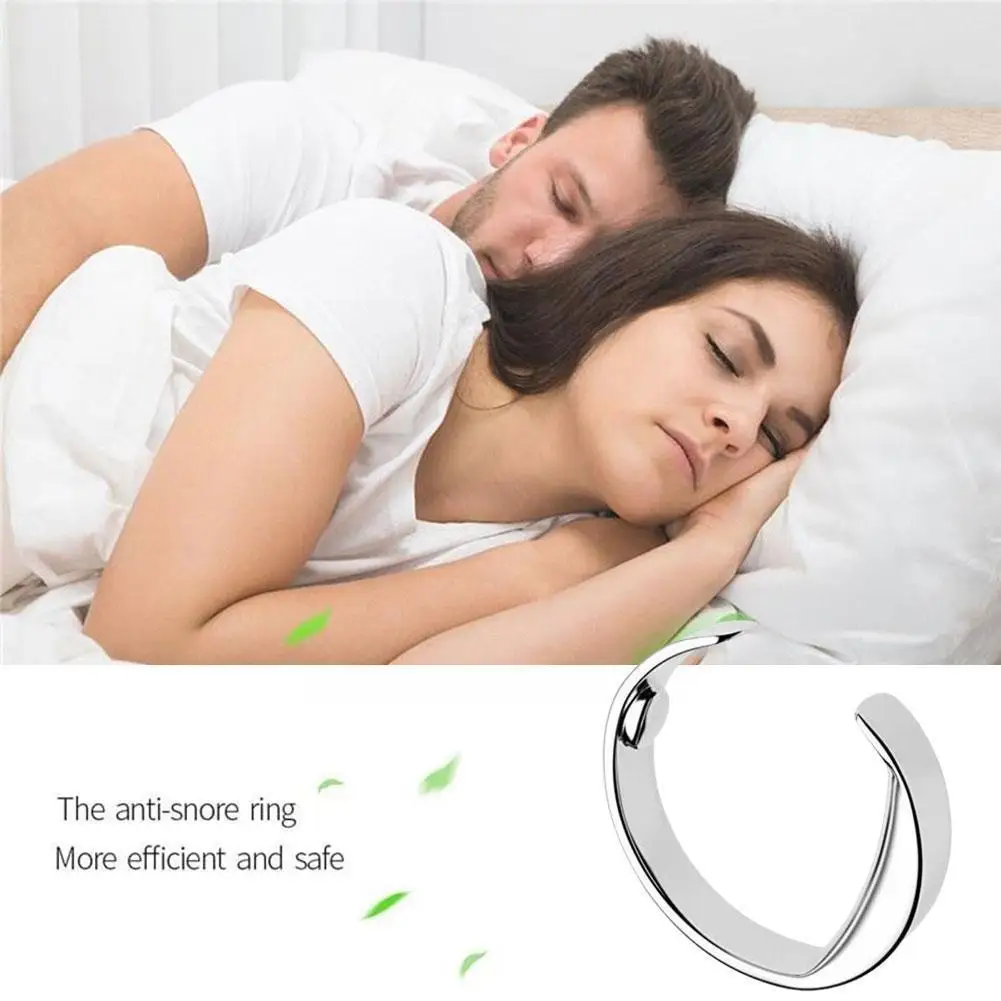 Модное кольцо против храпа Магнитная терапия Лечение акупрессуры помощь при сне