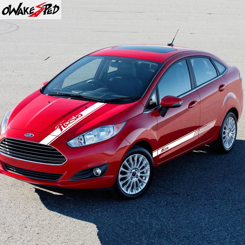 Автомобильная виниловая пленка полосатые наклейки на крышку капота автомобиля