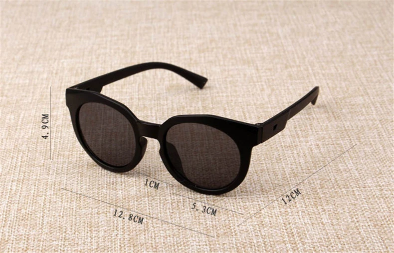 2019 модные брендовые Детские солнцезащитные очки черные в стиле ретро детские с