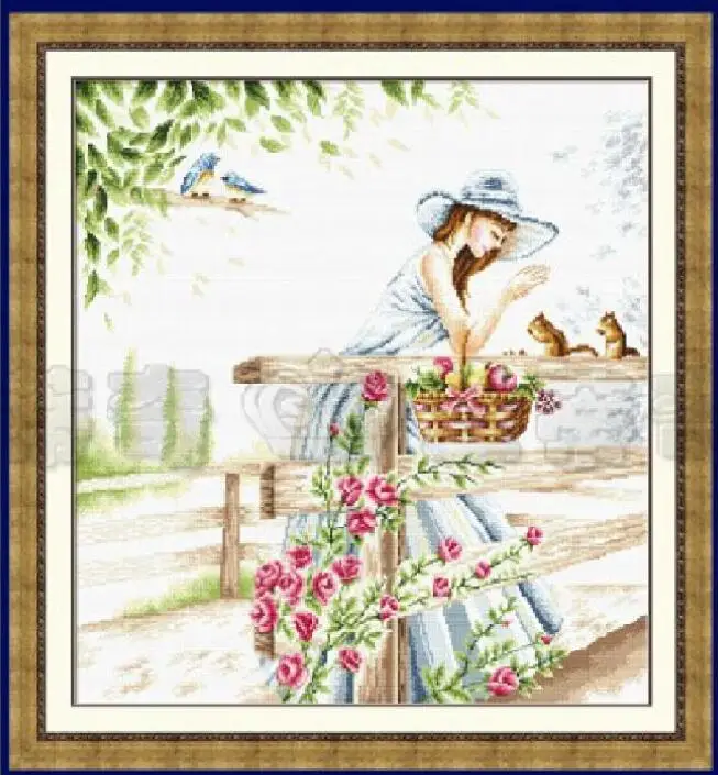 

Dome110812Home Fun Cross Stitch Kit Package Greeting Needlework Counted Kits New Style Joy Sunday Kits Embroidery