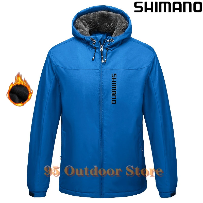 

2022 Men's Winter Inner Fleece Waterproof Jacket Outdoor Sport Warm Shimano Fishing Coat Hiking Camping Trekking Skiing Male Jac
