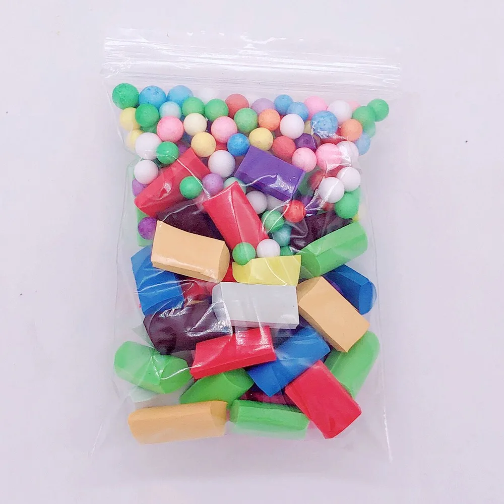 Mixed 1 мешок DIY слизи наполнитель грязи слизи декоративная губка клейкие аксессуары Игрушка полосы поставки слаймов наполнитель снимает стресс подарок игрушка для детей - Цвет: Mixed