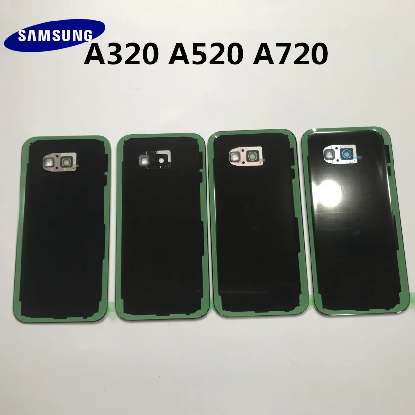samsung Galaxy A3 A320 A5 A520 A7 A720 задняя панель Батарея стекло задняя дверь крышка предварительно клейкие наклейки+ Инструменты