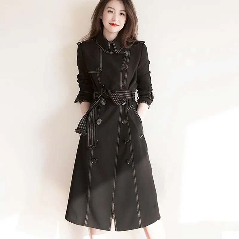 

Ветровка женская, однотонная, с поясом, на весну/осень