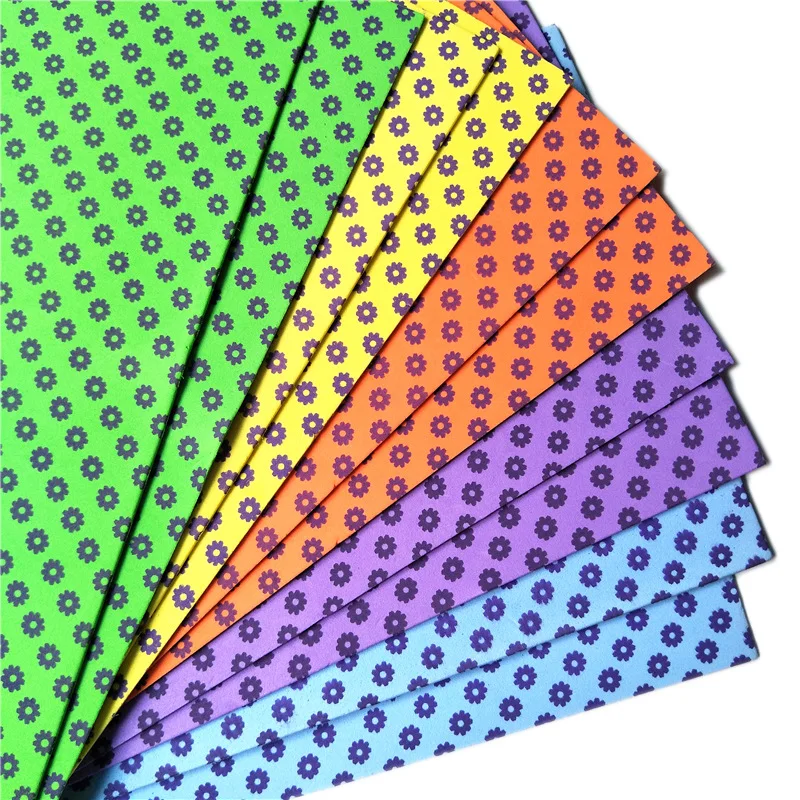 1.8mm Color Printed Sponge Eva Foam Paper Scrapbooking Crafts Kindergarten Handicraft Diy Materials Wedding Party Suppliers |