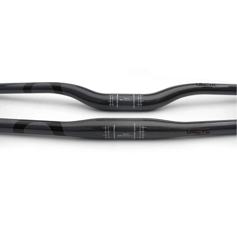 Ullicyc Black Semicircle Logo Sticker 3K Weave Full Carbon Fiber Bike Handlebar Flat/ Rise Bicycle Parts31.8*580-740mm | Спорт и