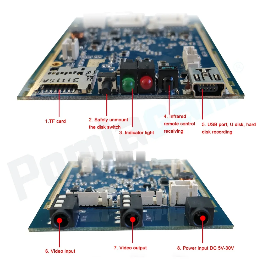 1CH мини AHD DVR печатная плата 30fps безопасности цифровой видео регистратор поддержка 128 ГБ sd-карта поддержка OEM, видео запись DIY