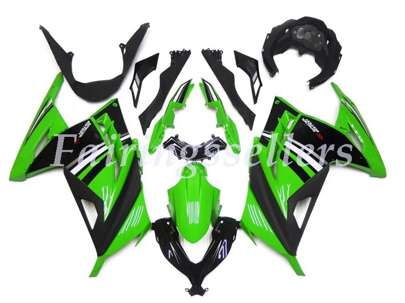 ABS пластик Литья Под Давлением Мотоцикл Обтекатели комплект подходит для Kawasaki Ninja 300 EX300 ninja300r 08-13 на заказ
