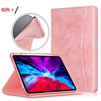 protective case with pencil holder card wallet for 2020 ipad air 4 10 9 tablet cover flip stand funda for ipad air 10 9 pen