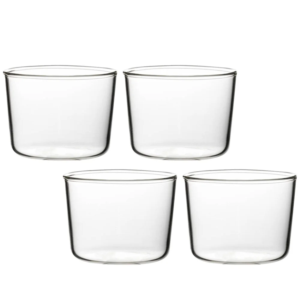 

4pcs 200 Recyclable Pastry Cups Convenient Appetizer Cups Glass Cups