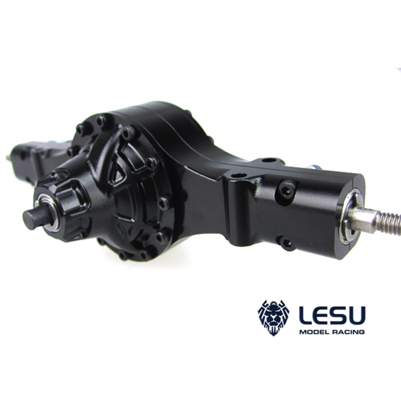 LESU дифференциал металлическая задняя сквозная ось для 1/14 Tamiya Benz RC тракторный